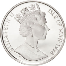 ISLE OF MAN, 10 Euro, 1998, KM #909, MS(65-70), Silver, 10.00