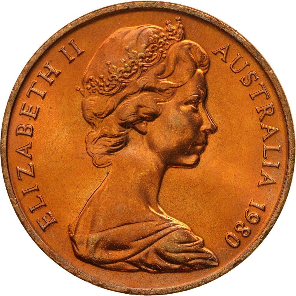 Australia, Elizabeth II, 2 Cents, 1980, FDC, Bronzo, KM:63