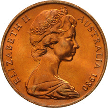 Australia, Elizabeth II, 2 Cents, 1980, FDC, Bronzo, KM:63