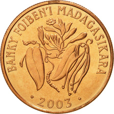 Madagascar, 2 Ariary, 2003, Royal Canadian Mint, FDC, Acciaio placcato rame