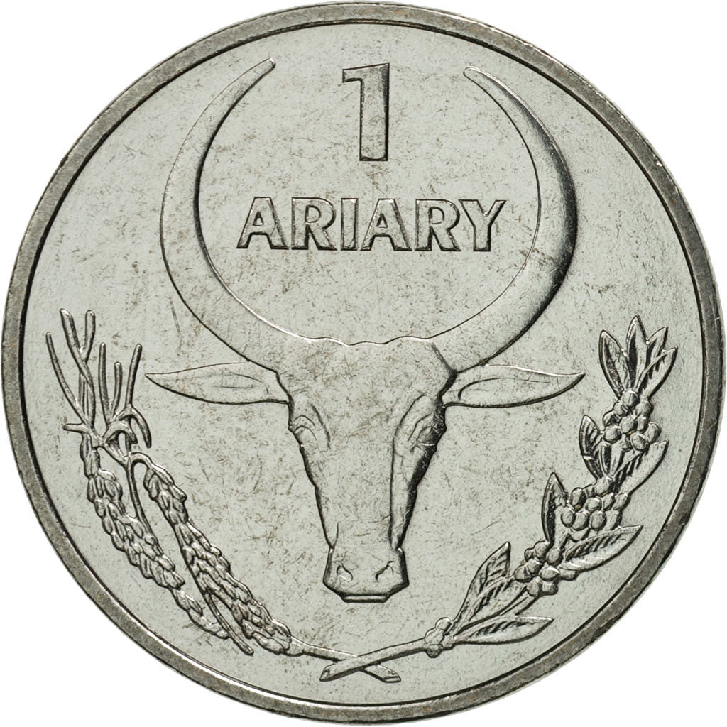 Madagascar, Ariary, 2004, Paris, MS(65-70), Stainless Steel, KM:29