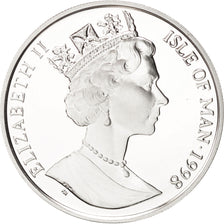 Isola di Man, Elizabeth II, 10 Euro, 1998, Pobjoy Mint, FDC, Argento, KM:910