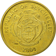 Coin, Seychelles, Cent, 2004, British Royal Mint, MS(65-70), Brass, KM:46.2
