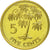 Coin, Seychelles, 5 Cents, 2007, Pobjoy Mint, MS(63), Brass plated steel, KM:47a