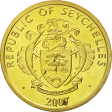 Seychelles, 10 Cents, 2007, Pobjoy Mint, MS(65-70), Brass plated steel, KM:48a