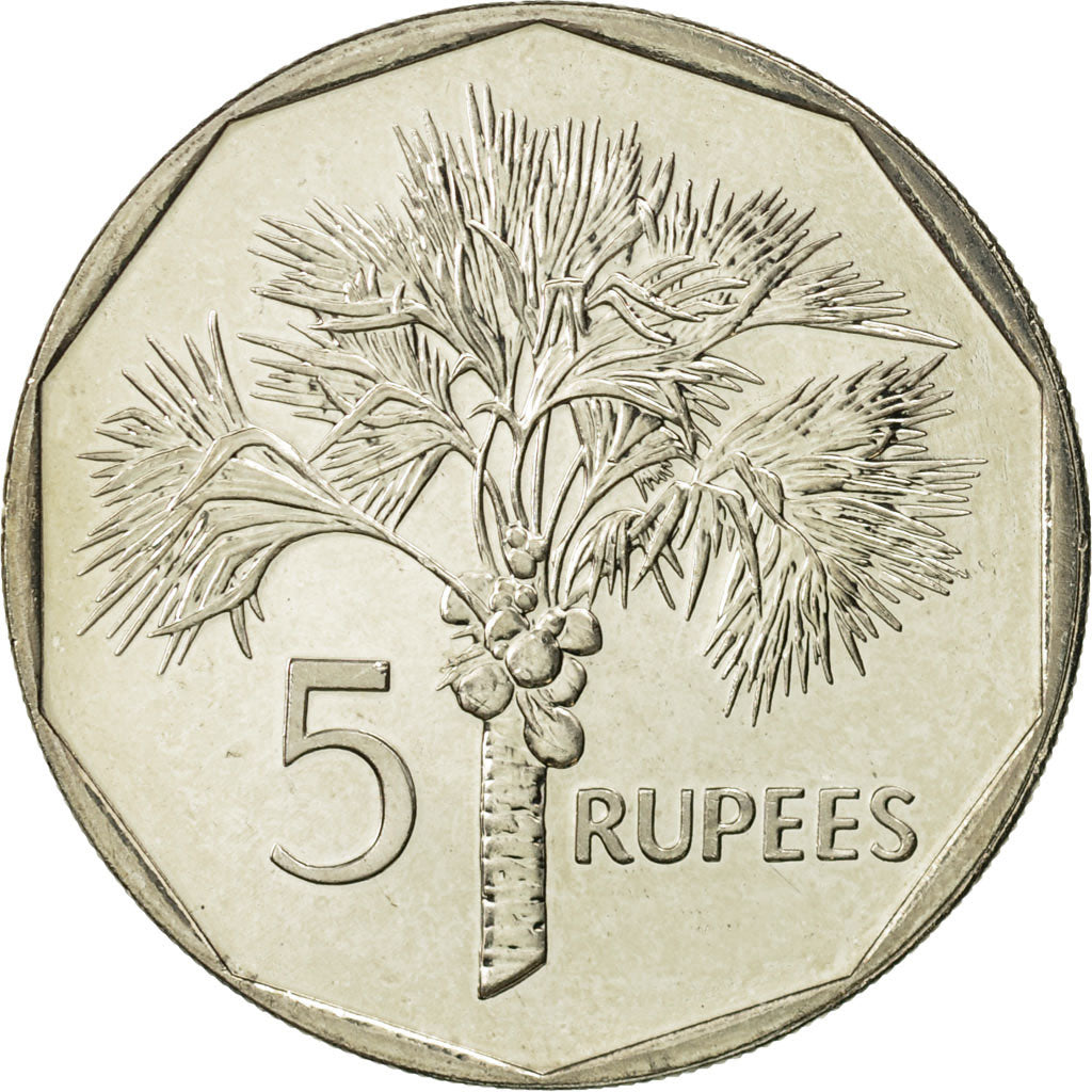Seychelles, 5 Rupees, 2007, British Royal Mint, STGL, Copper-nickel, KM:51.2