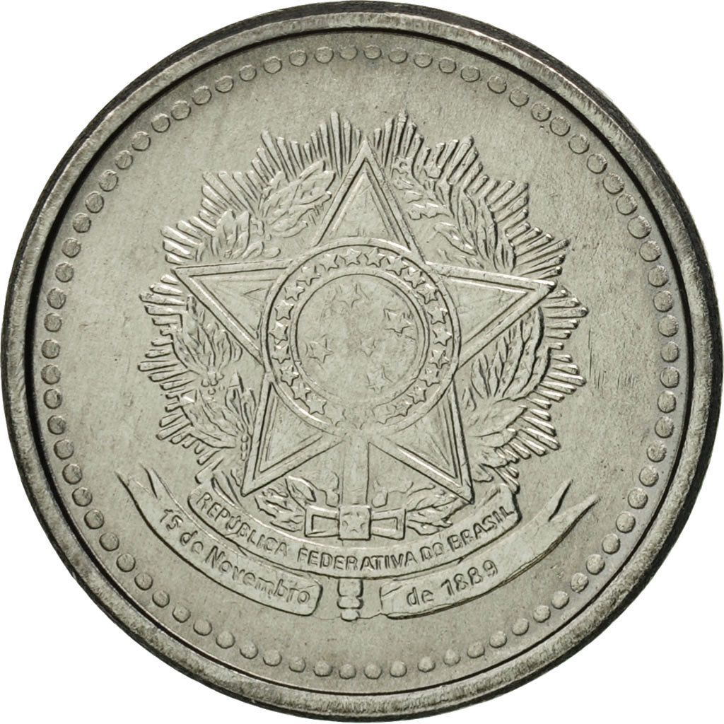 Coin, Brazil, Centavo, 1986, MS(65-70), Stainless Steel, KM:600