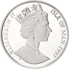 Isola di Man, Elizabeth II, 10 Euro, 1997, Pobjoy Mint, FDC, Argento, KM:796