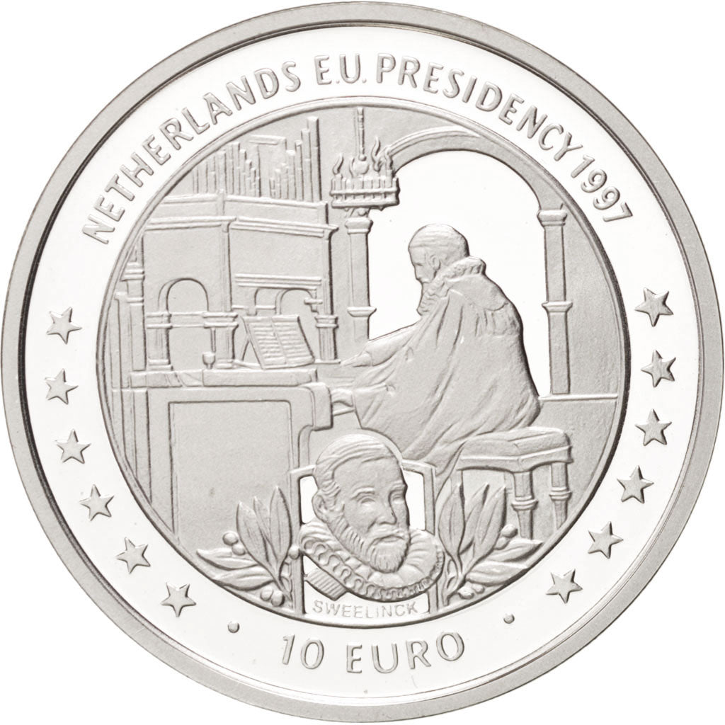 Isola di Man, Elizabeth II, 10 Euro, 1997, Pobjoy Mint, FDC, Argento, KM:796