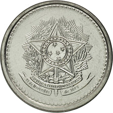 Coin, Brazil, 10 Centavos, 1987, MS(65-70), Stainless Steel, KM:602
