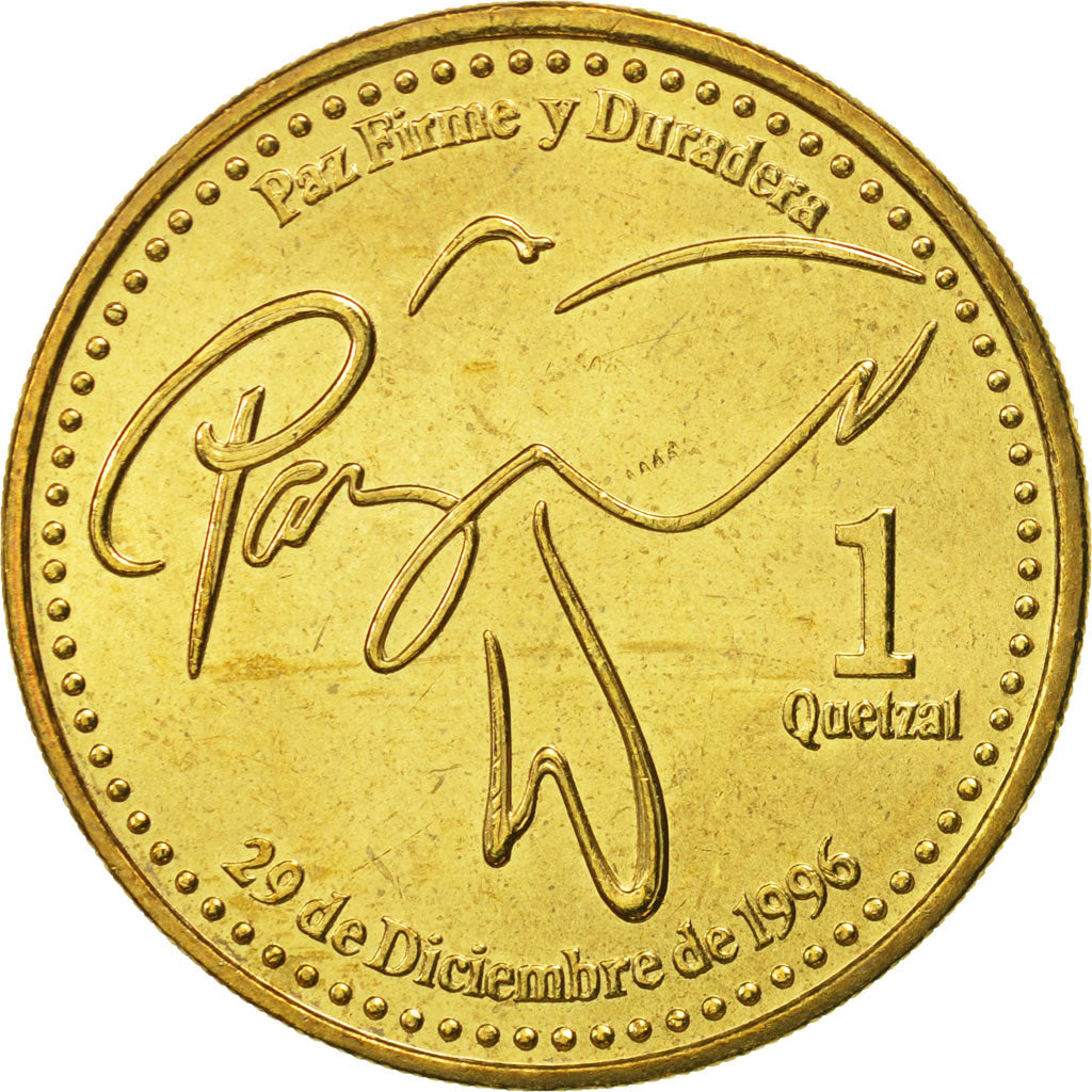 Guatemala, Quetzal, 1999, MS(65-70), Nickel-brass, KM:284