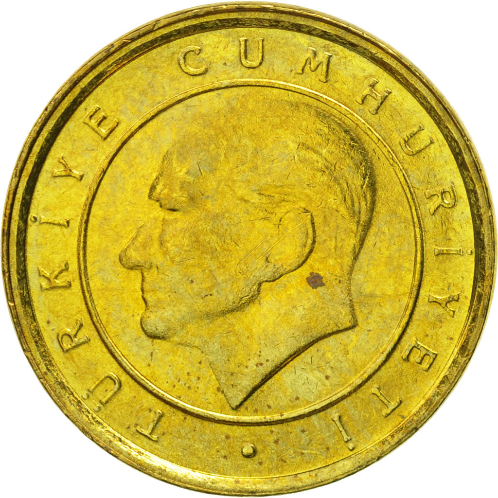 Moneta, Turcja, New Kurus, 2005, Istanbul, MS(65-70), Aluminium-Brąz, KM:1164