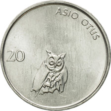 Slovenia, 20 Stotinov, 1992, MS(65-70), Aluminum, KM:8