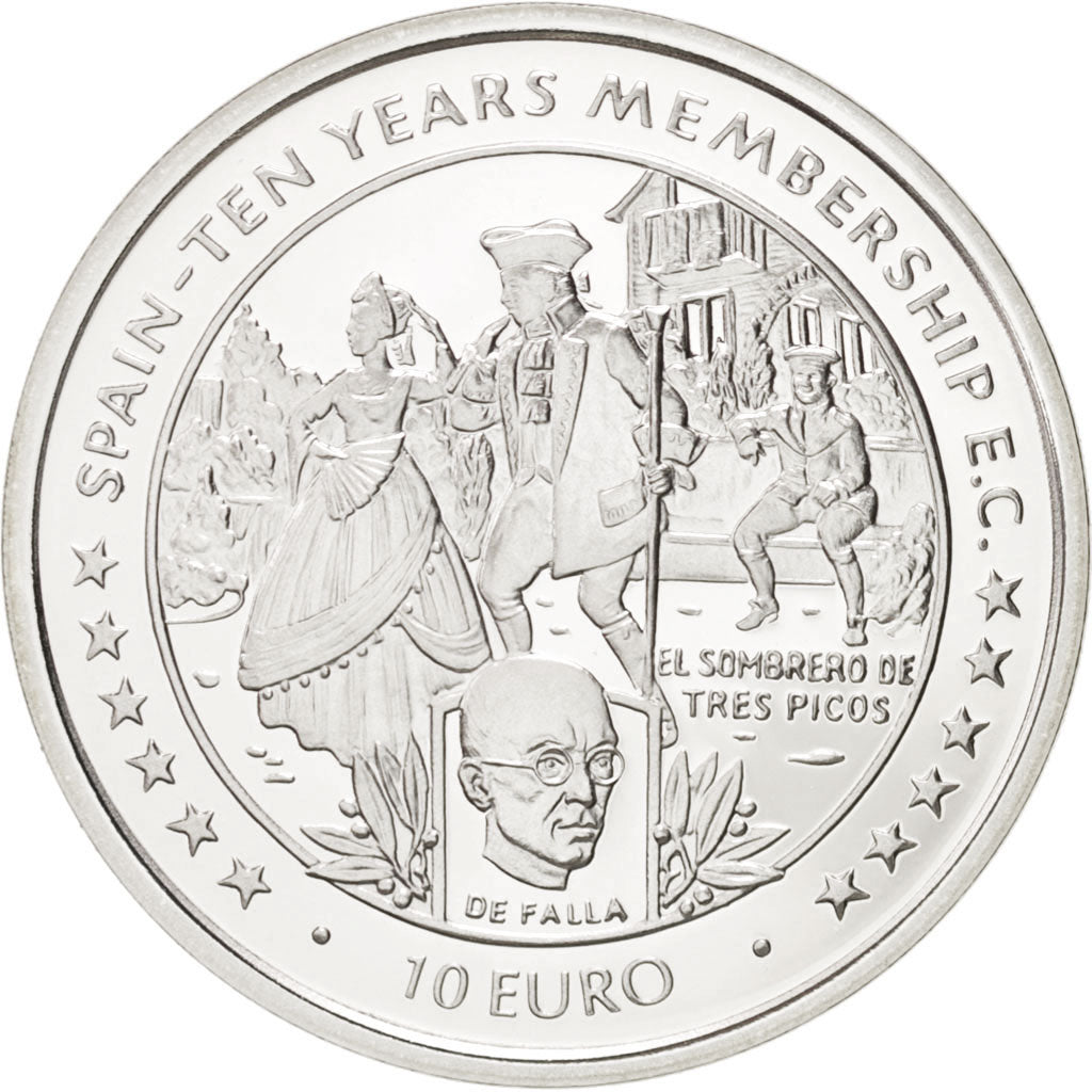 Isola di Man, Elizabeth II, 10 Euro, 1996, FDC, Argento, KM:718