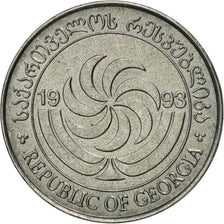 Georgia, 2 Thetri, 1993, MS(65-70), Stainless Steel, KM:77