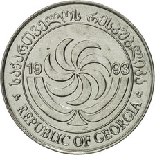 Coin, Georgia, 5 Thetri, 1993, MS(65-70), Stainless Steel, KM:78