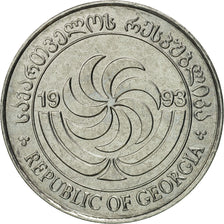 Monnaie, Géorgie, 10 Thetri, 1993, FDC, Stainless Steel, KM:79