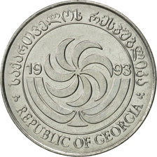Monnaie, Géorgie, 20 Thetri, 1993, FDC, Stainless Steel, KM:80