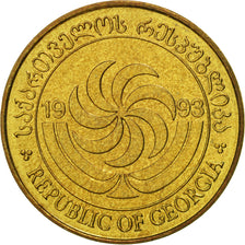 Georgia, 50 Thetri, 1993, MS(65-70), Brass, KM:81