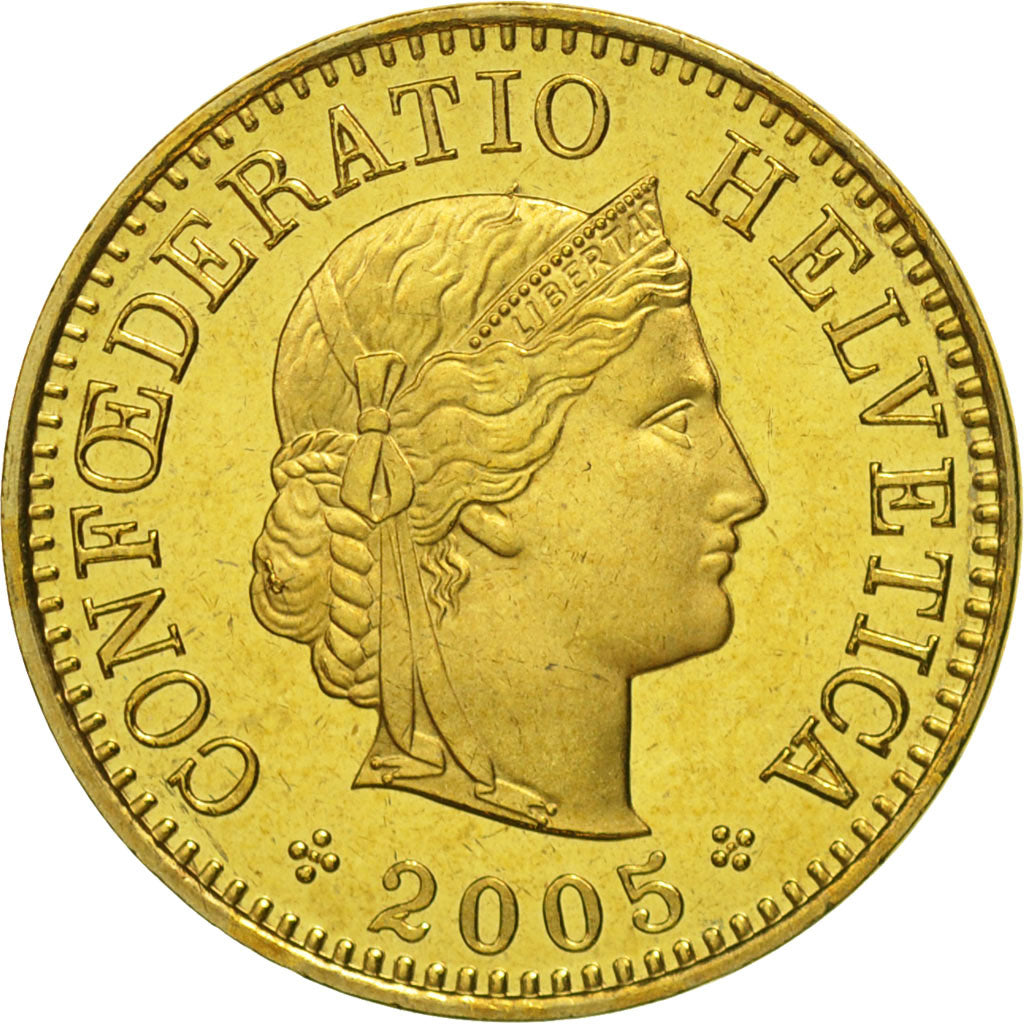 Moneta, Svizzera, 5 Rappen, 2005, Bern, FDC, Alluminio-bronzo, KM:26c