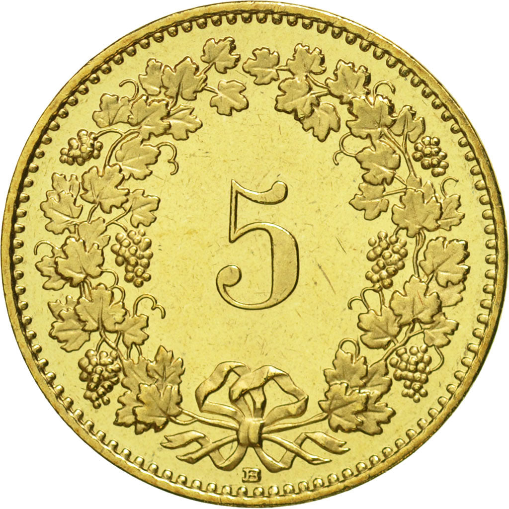 Moneta, Svizzera, 5 Rappen, 2005, Bern, FDC, Alluminio-bronzo, KM:26c