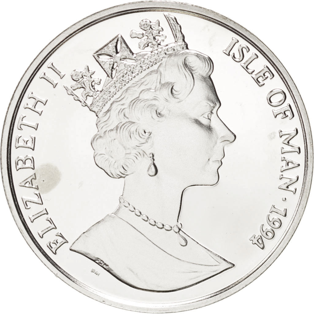 ISLE OF MAN, 15 ECUs, 1994, Pobjoy Mint, KM #711, MS(65-70), Silver, 30, 10.00