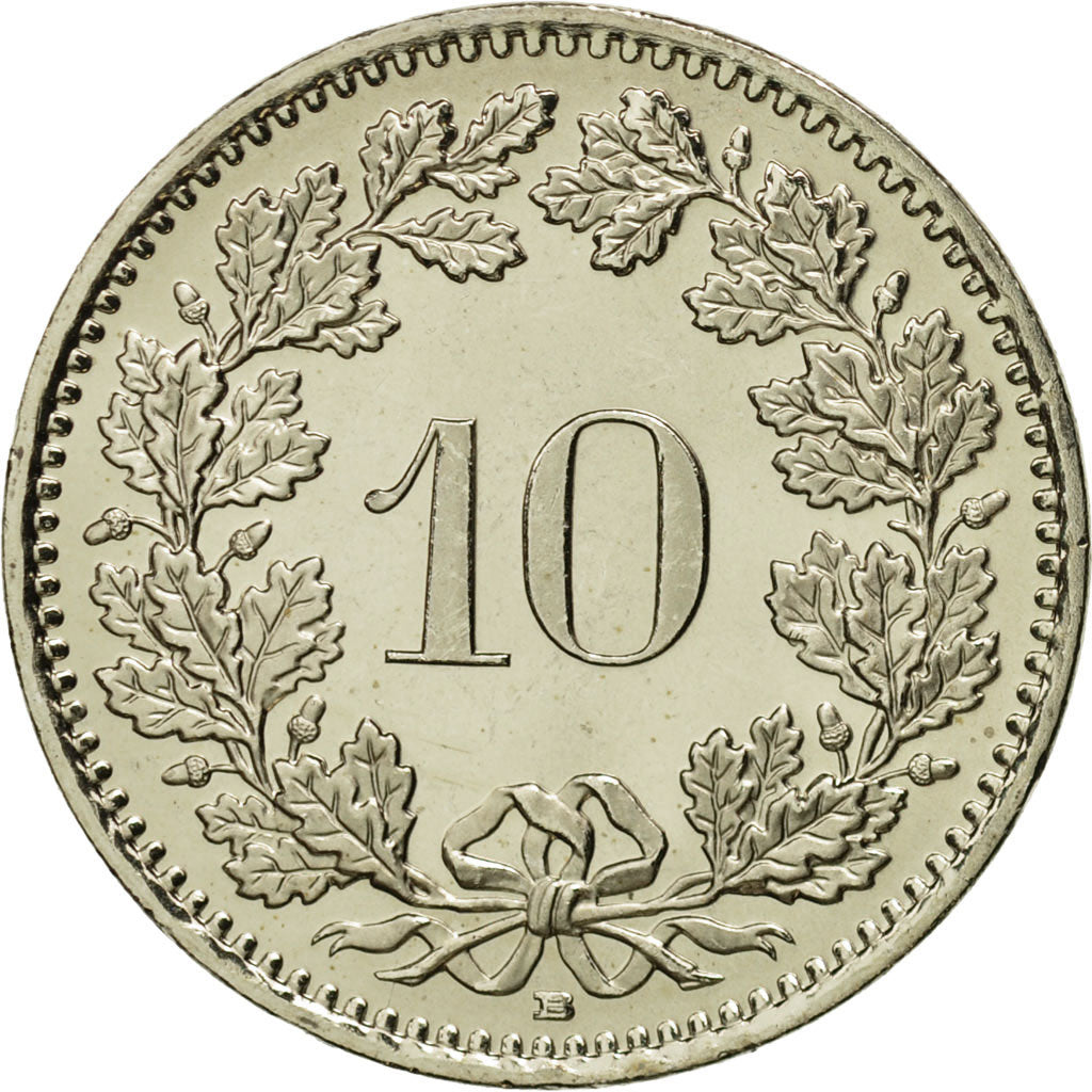 Moneta, Svizzera, 10 Rappen, 2005, Bern, FDC, Rame-nichel, KM:27
