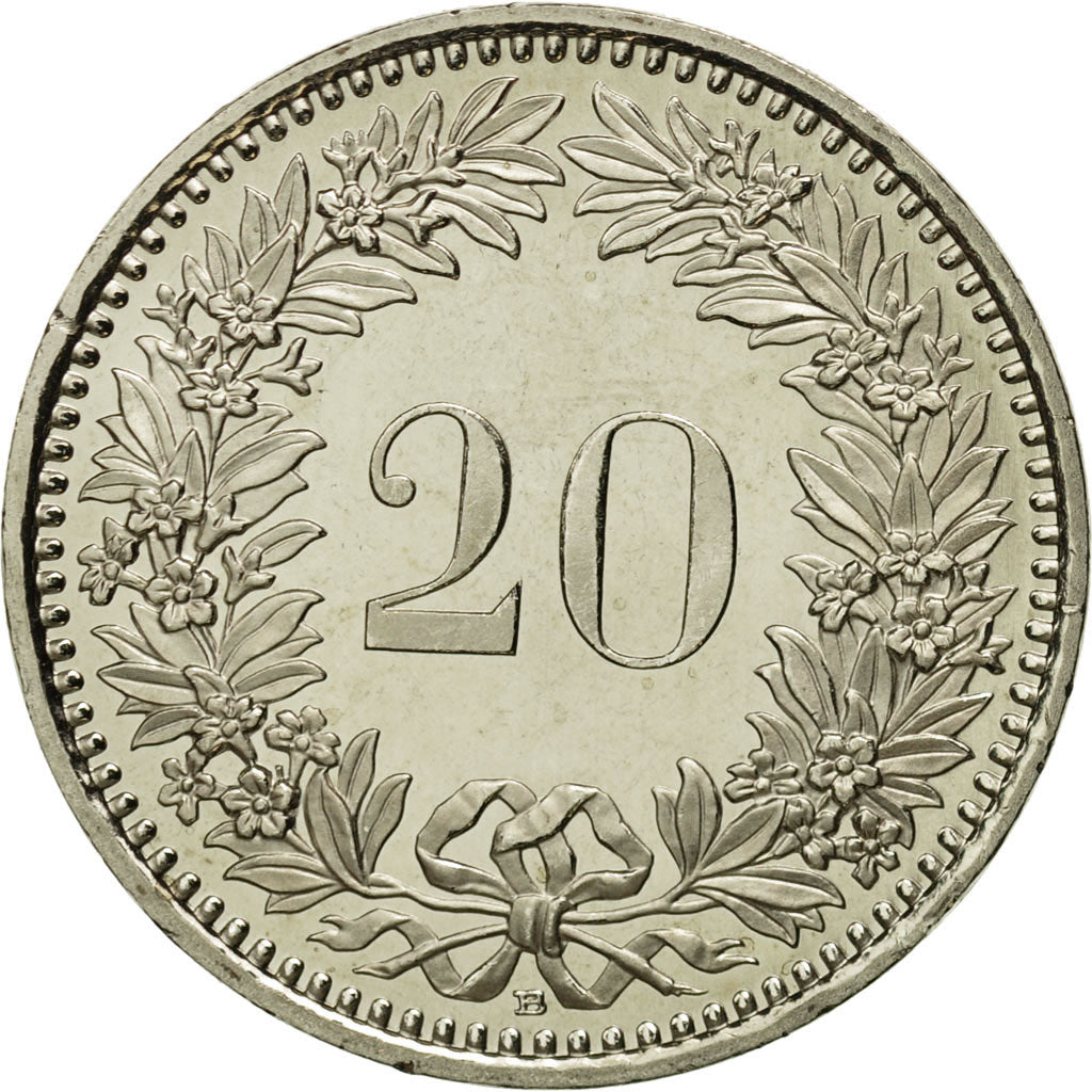 Switzerland, 20 Rappen, 2006, Bern, MS(65-70), Copper-nickel, KM:29a