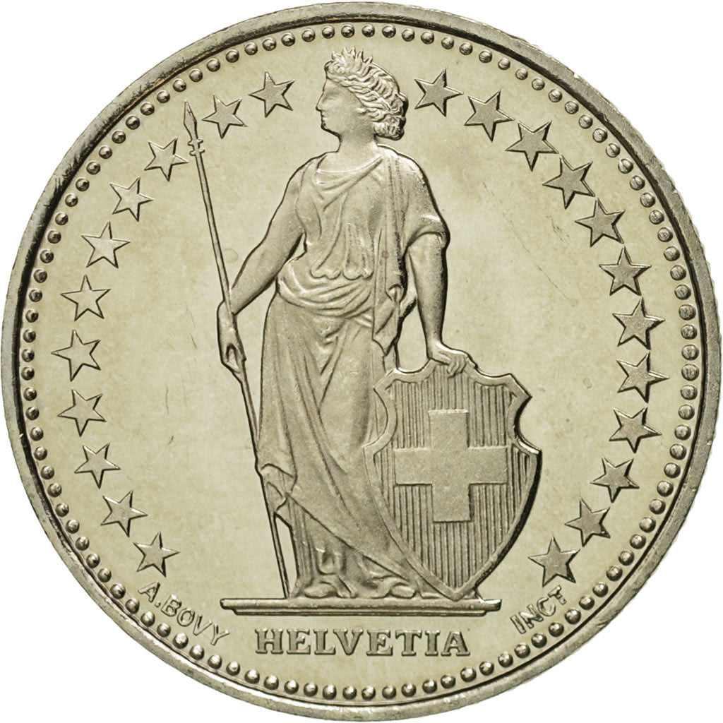 Coin, Switzerland, 1/2 Franc, 2006, Bern, MS(65-70), Copper-nickel, KM:23a.3