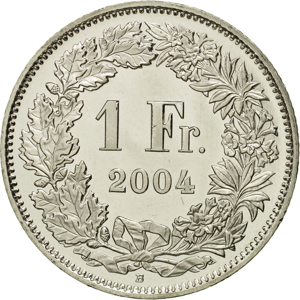 Switzerland, Franc, 2004, Bern, MS(65-70), Copper-nickel, KM:24a.3