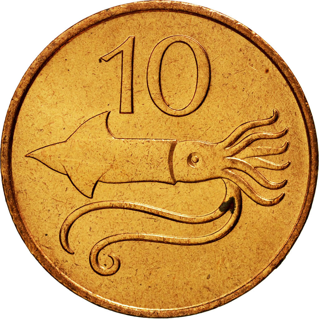 Coin, Iceland, 10 Aurar, 1981, MS(65-70), Bronze, KM:25