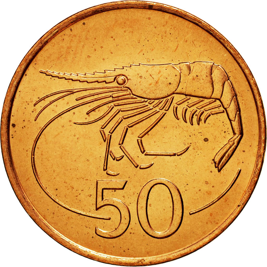 Iceland, 50 Aurar, 1986, MS(65-70), Bronze Coated Steel, KM:26a