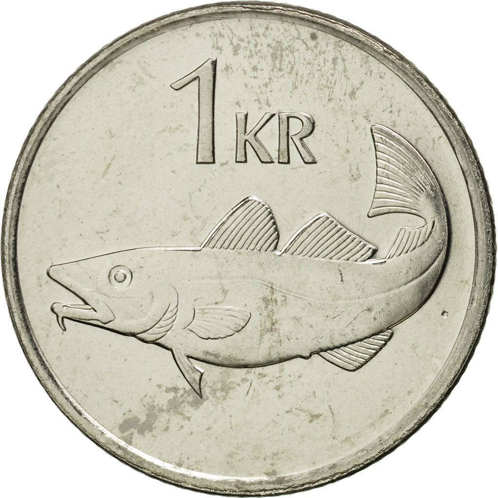 Iceland, Krona, 1999, MS(65-70), Nickel plated steel, KM:27A