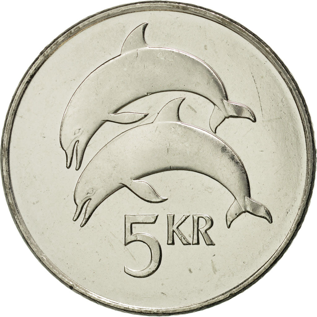 Iceland, 5 Kronur, 1999, MS(65-70), Nickel plated steel, KM:28a