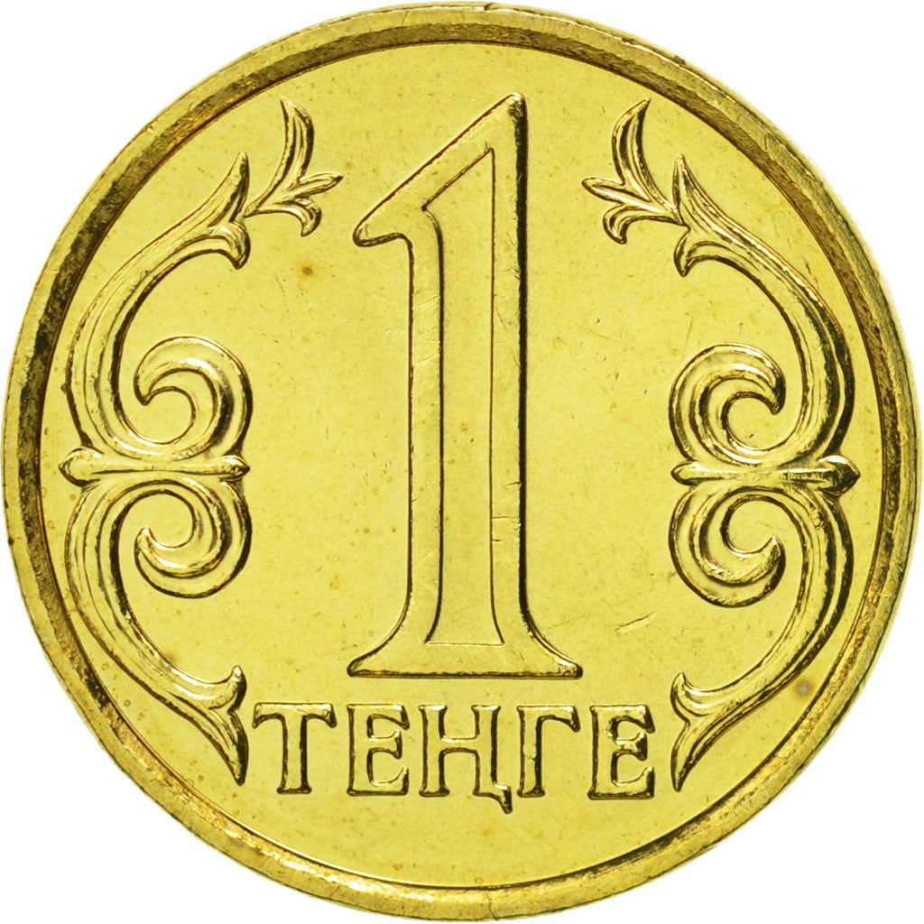 Coin, Kazakhstan, Tenge, 2004, Kazakhstan Mint, MS(65-70), Nickel-brass, KM:23