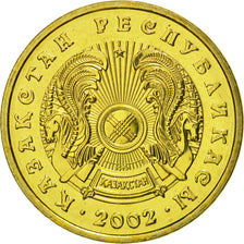 Coin, Kazakhstan, 10 Tenge, 2002, Kazakhstan Mint, MS(65-70), Nickel-brass