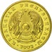 Coin, Kazakhstan, 10 Tenge, 2002, Kazakhstan Mint, MS(65-70), Nickel-brass