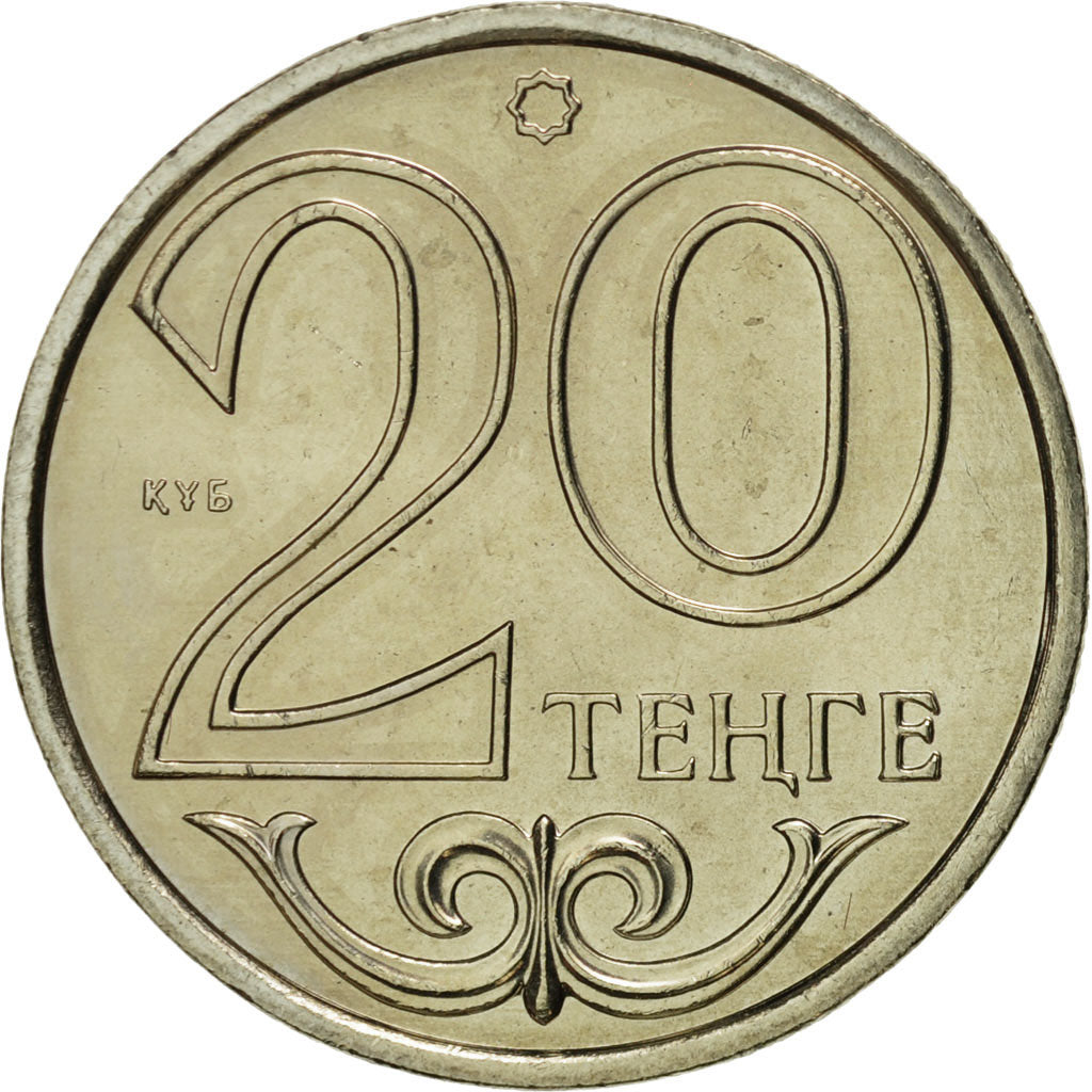 Kazakhstan, 20 Tenge, 2002, Kazakhstan Mint, FDC, Copper-Nickel-Zinc, KM:26