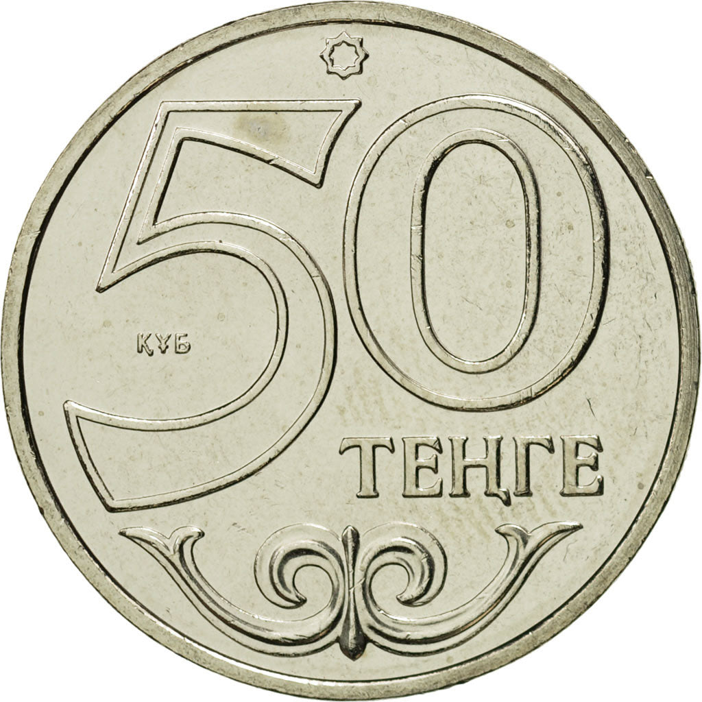 Coin, Kazakhstan, 50 Tenge, 2002, Kazakhstan Mint, MS(65-70)