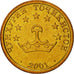 Moneda, Tayikistán, 20 Drams, 2001, St. Petersburg, FDC, Latón recubierto de