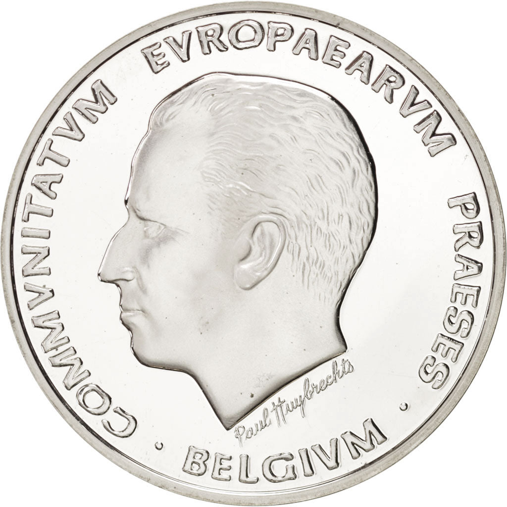 BELGIUM, 5 ECU, 1993, KM #185, MS(65-70), Silver, 37, 22.85
