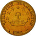 Coin, Tajikistan, 50 Drams, 2001, St. Petersburg, MS(65-70), Brass, KM:6.1