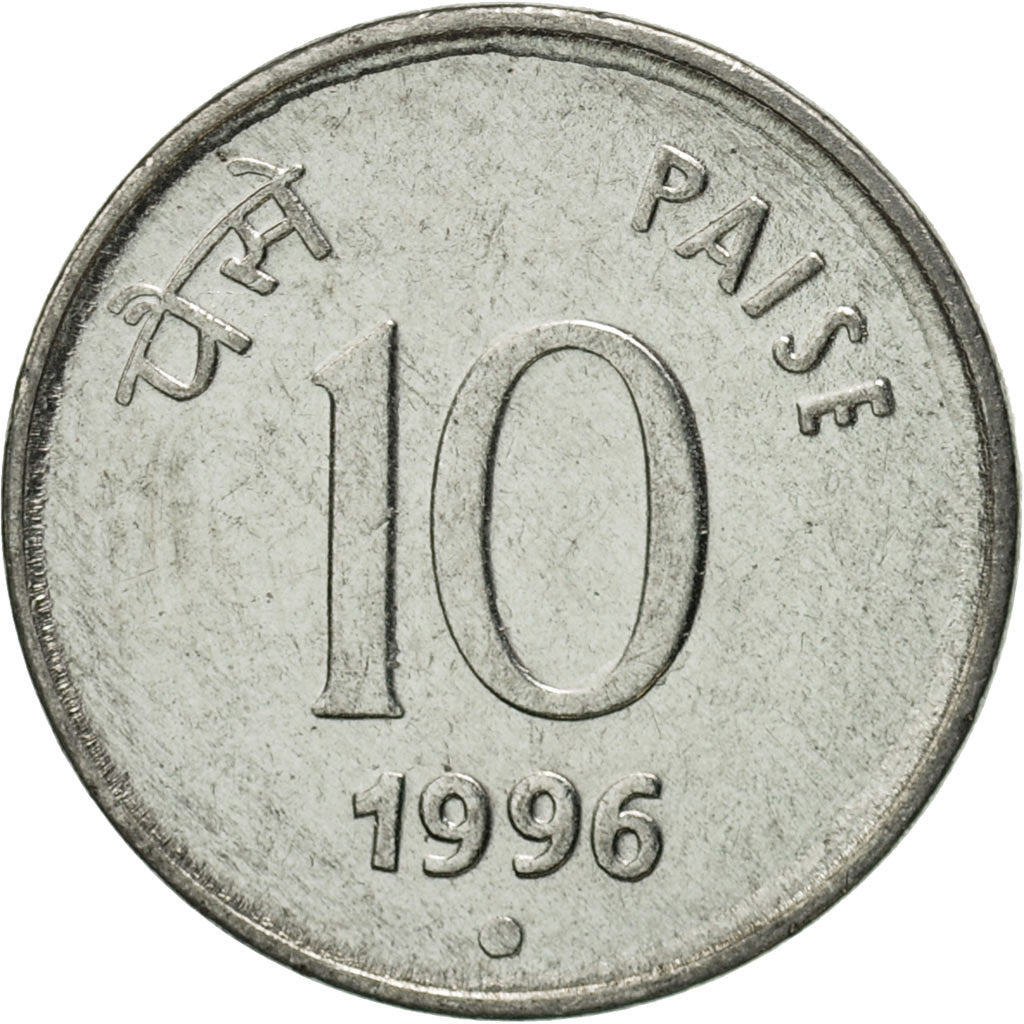 Monnaie, INDIA-REPUBLIC, 10 Paise, 1996, FDC, Stainless Steel, KM:40.1