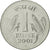 Moneta, INDIE-REPUBLIKA, Rupee, 2001, MS(65-70), Stal nierdzewna, KM:92.2