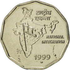 INDIA-REPUBLIC, 2 Rupees, 1999, MS(65-70), Copper-nickel, KM:121.3