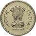 Moneta, INDIE-REPUBLIKA, 5 Rupees, 2000, MS(65-70), Miedź-Nikiel, KM:154.1