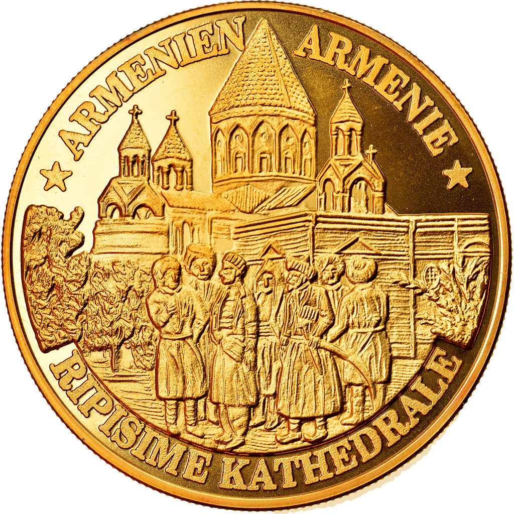 Russia, Medal, Arménie, Ripisime Kathedrale, Politics, Society, War, MS(64)