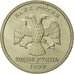Russie, Rouble, 1999, Saint-Petersburg, FDC, Copper-Nickel-Zinc, KM:640