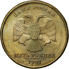 Coin, Russia, 5 Roubles, 1997, Saint-Petersburg, MS(65-70), Copper-Nickel Clad