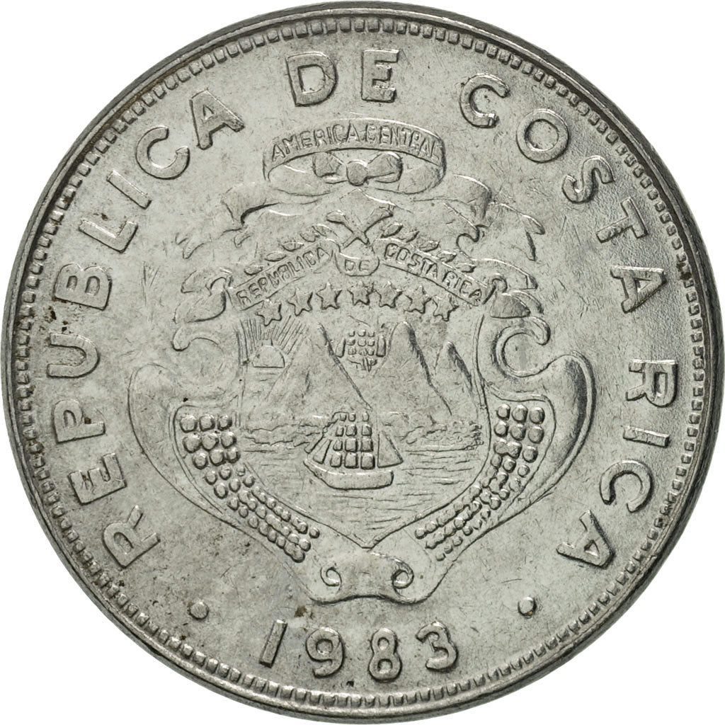 Moneta, Costa Rica, 2 Colones, 1983, FDC, Acciaio inossidabile, KM:211.1